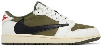 JORDAN 1 LOW TRAVIS SCOTT MEDIUM OLIVE